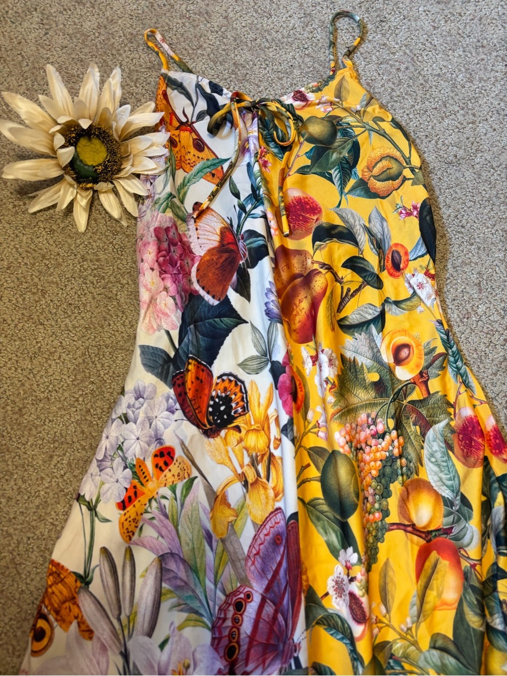 Anthropologie Floral Slip Midi Dress in Multi - Picture 6 of 12